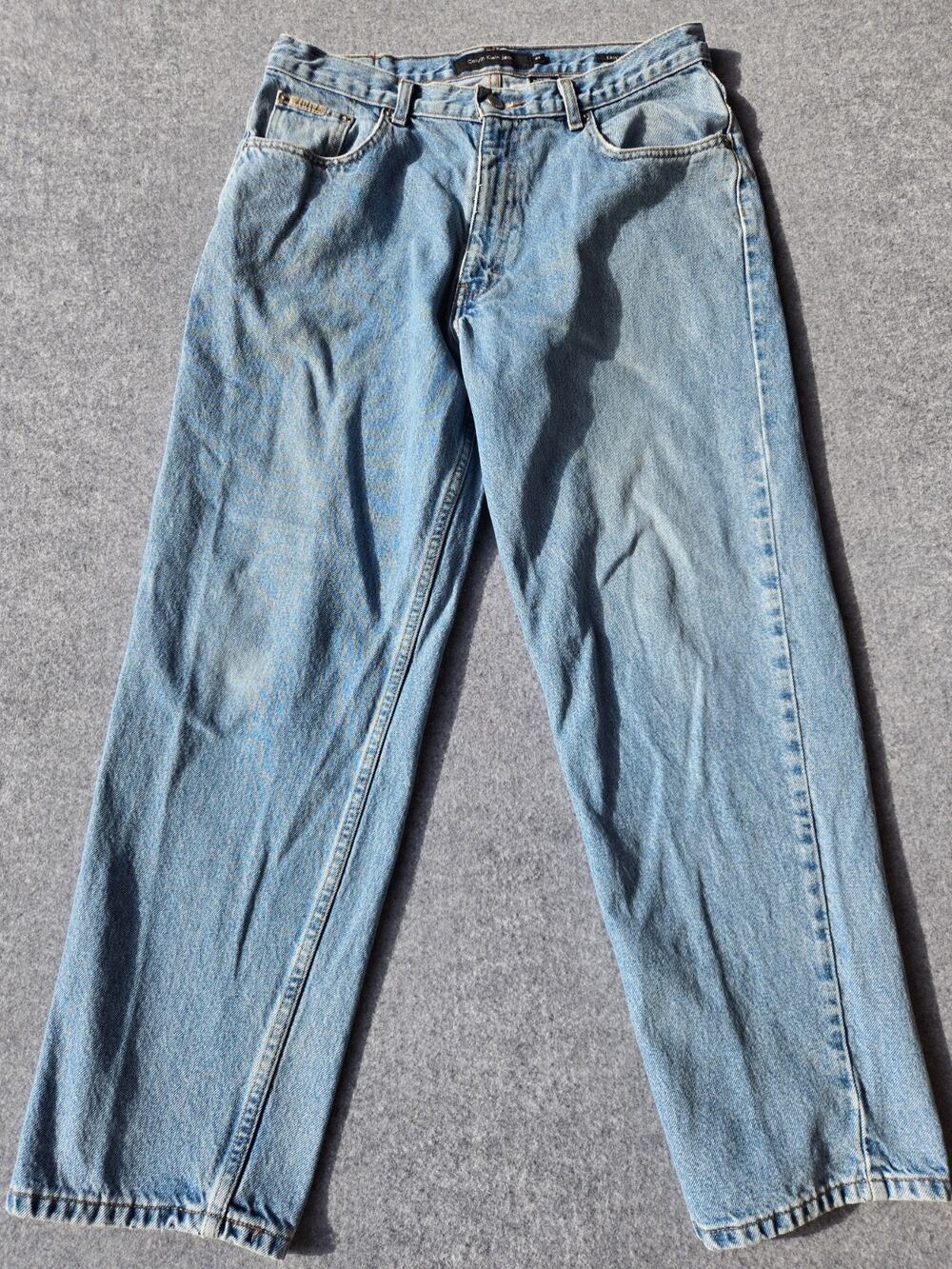 Calvin Klein Easy Fit Men's Jeans Double Stone Wash 100% Cotton 32.5x29
